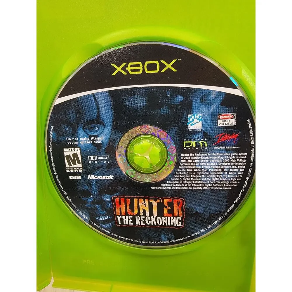 Hunter: The Reckoning (Microsoft Xbox, 2002) Complete CIB Tested